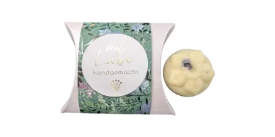 Naturseife Lavendel in festlicher Verpackung